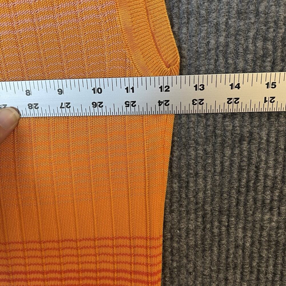 Maje Womens Tie Dye Knit Maxi Dress Size Small? Sleeveless Orange White - Picture 7 of 10